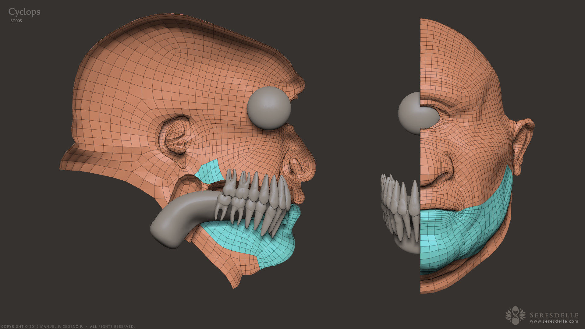 Cyclops - Highpoly Sculpture 3D model_12