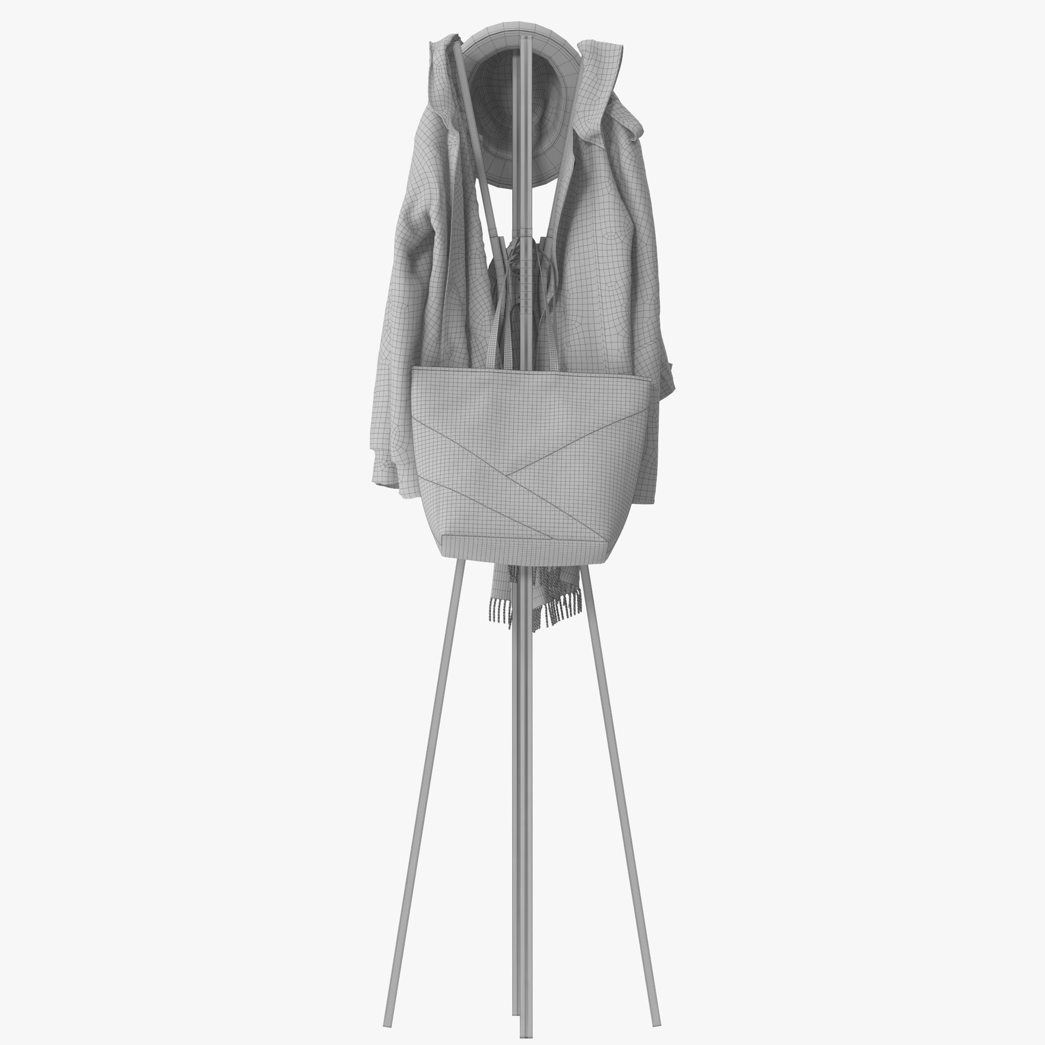 Splash Coat Rack 3D model_14