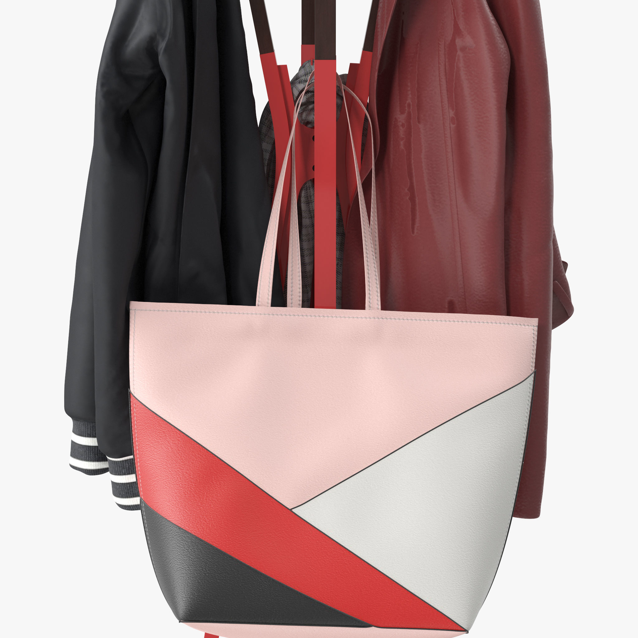 Splash Coat Rack 3D model_13