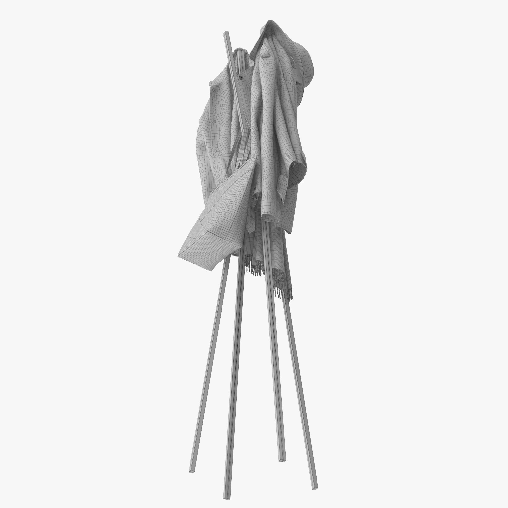 Splash Coat Rack 3D model_17