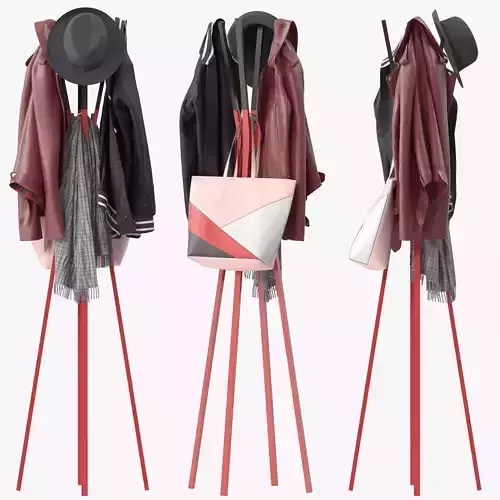Splash Coat Rack 3D model
