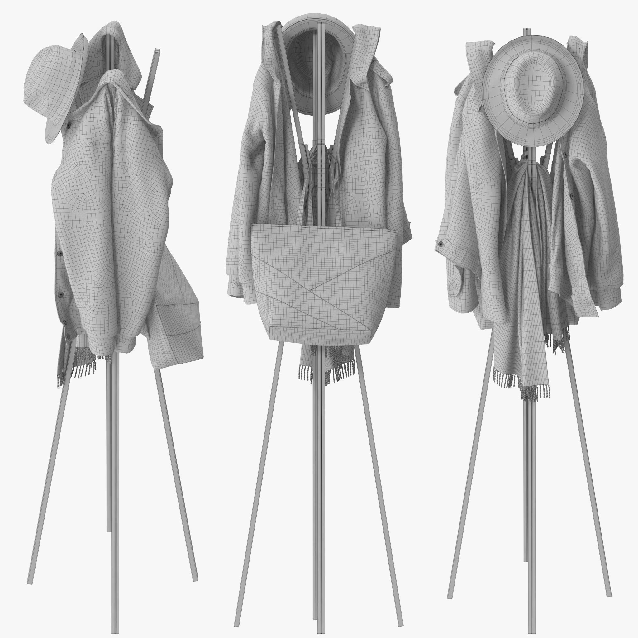 Splash Coat Rack 3D model_18