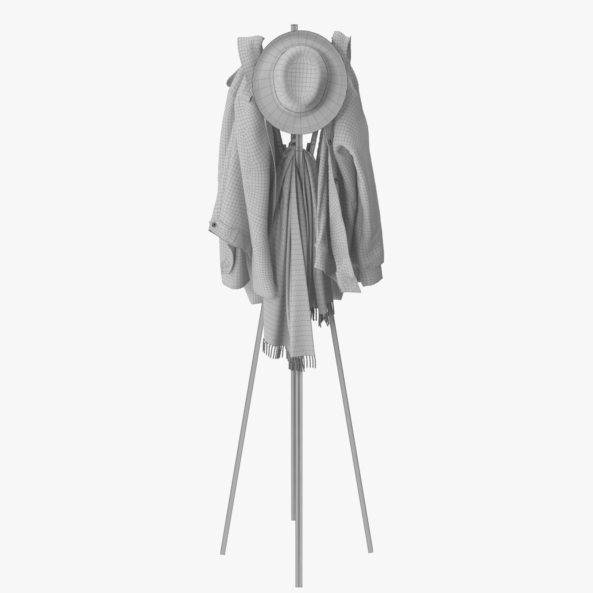 Splash Coat Rack 3D model_15