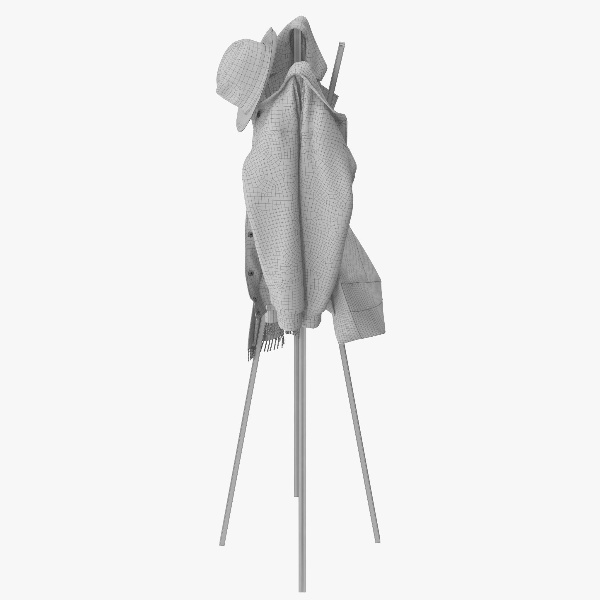Splash Coat Rack 3D model_16