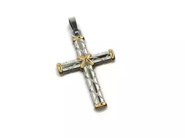 men cross pendant 