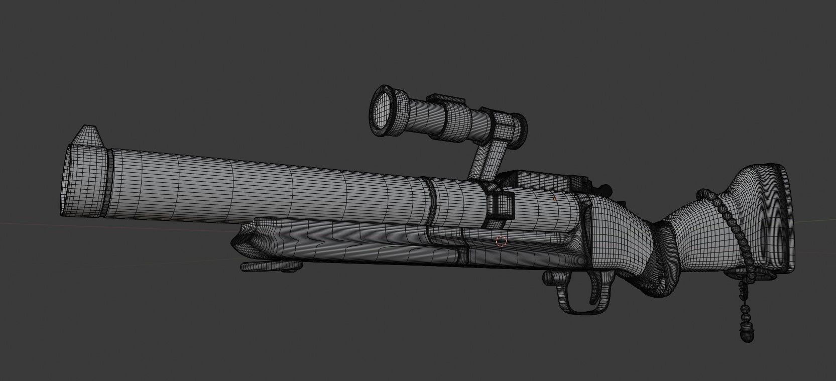 M79 GRENADE LAUNCHER REALISTIC PBR 3D model_3
