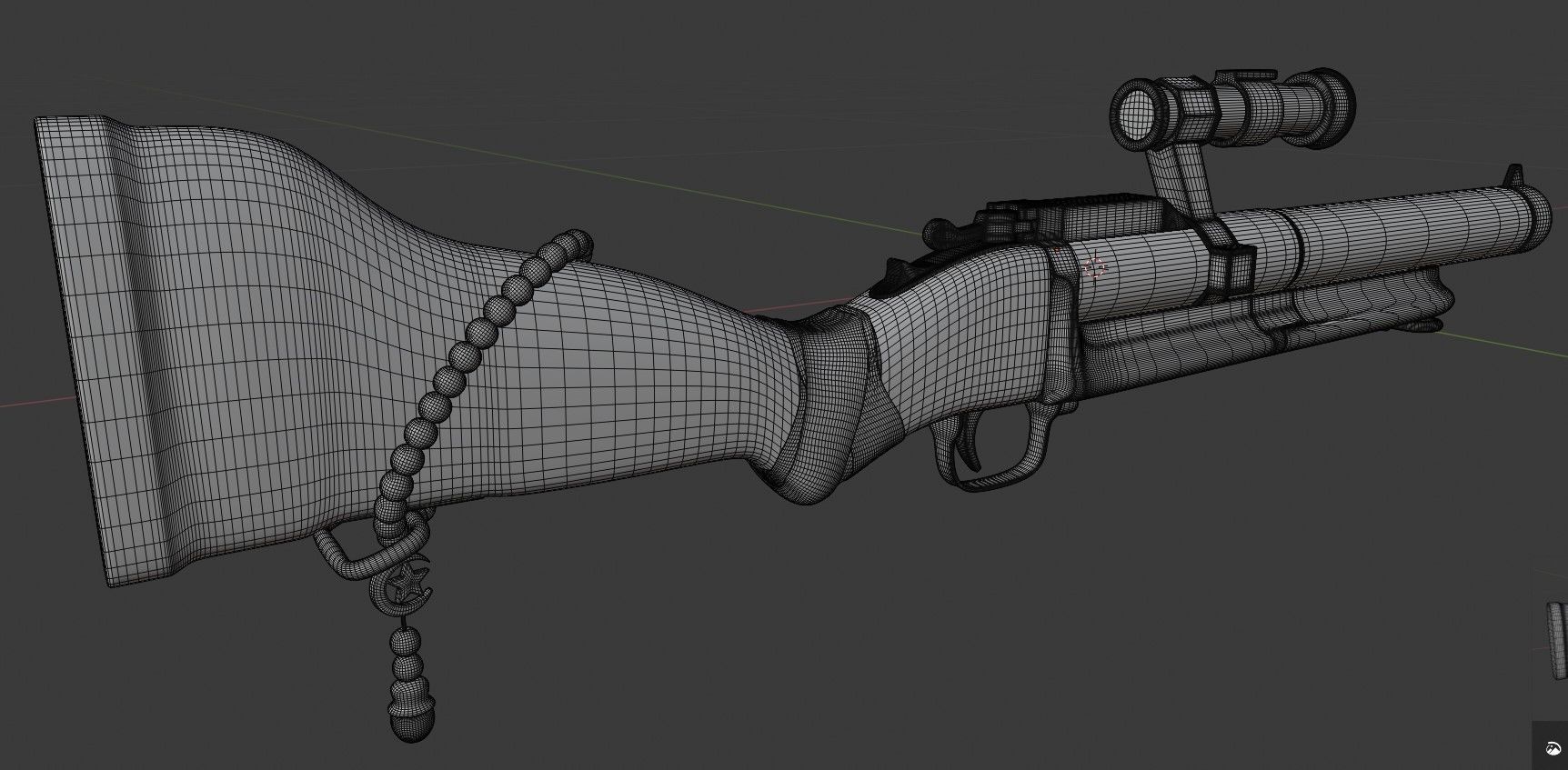 M79 GRENADE LAUNCHER REALISTIC PBR 3D model_4