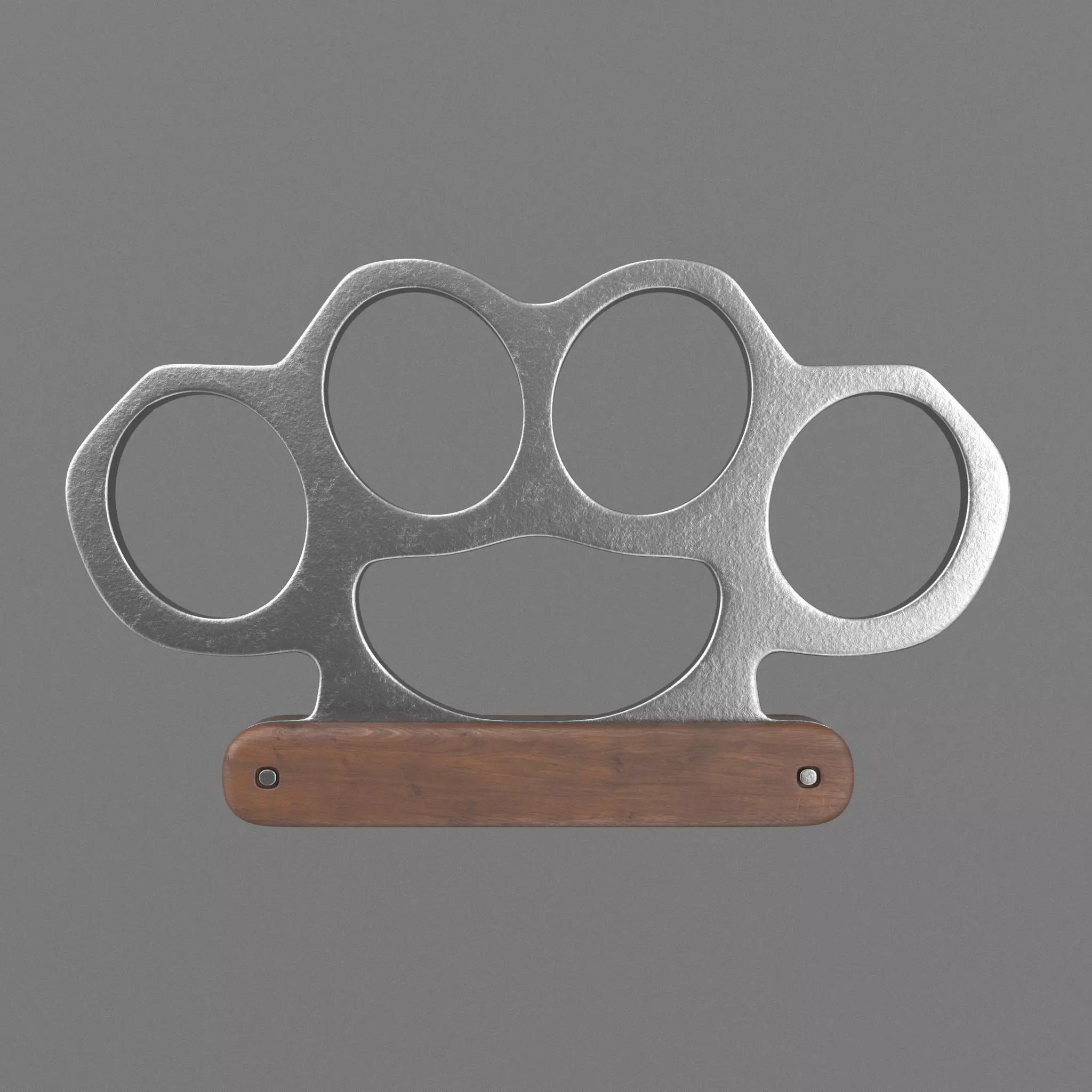 Knuckle pair of metal fists 3D model