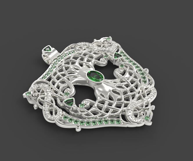 Pendant tree of life 3D print model 3D print model_6