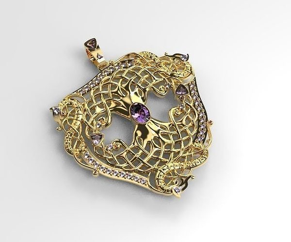 Pendant tree of life 3D print model 3D print model