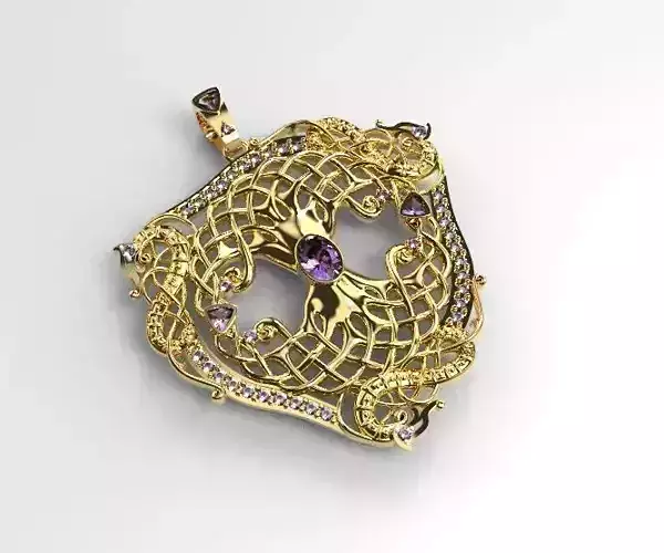 Pendant tree of life 3D print model 3D print model