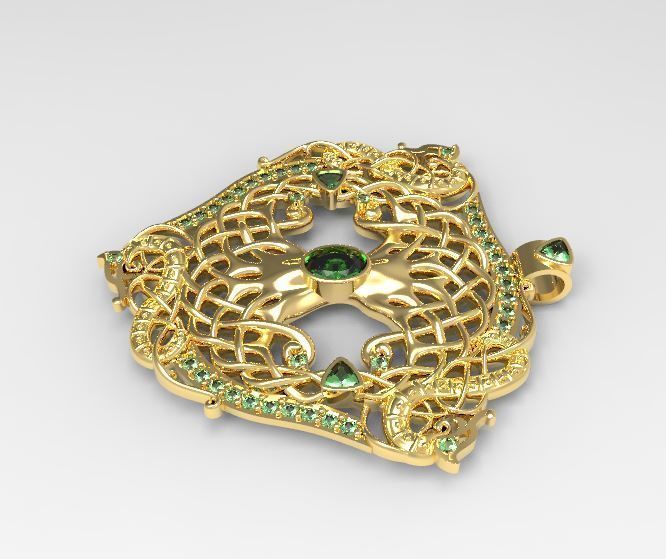 Pendant tree of life 3D print model 3D print model_19