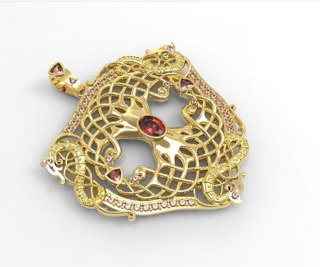 Pendant tree of life 3D print model 3D print model_9