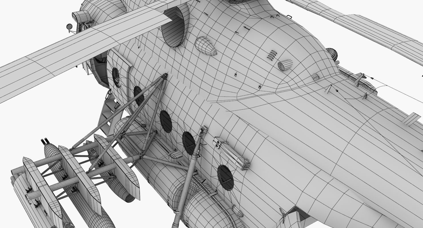 Mi-17 Slovak Air Force Animated Low-poly 3D model_75