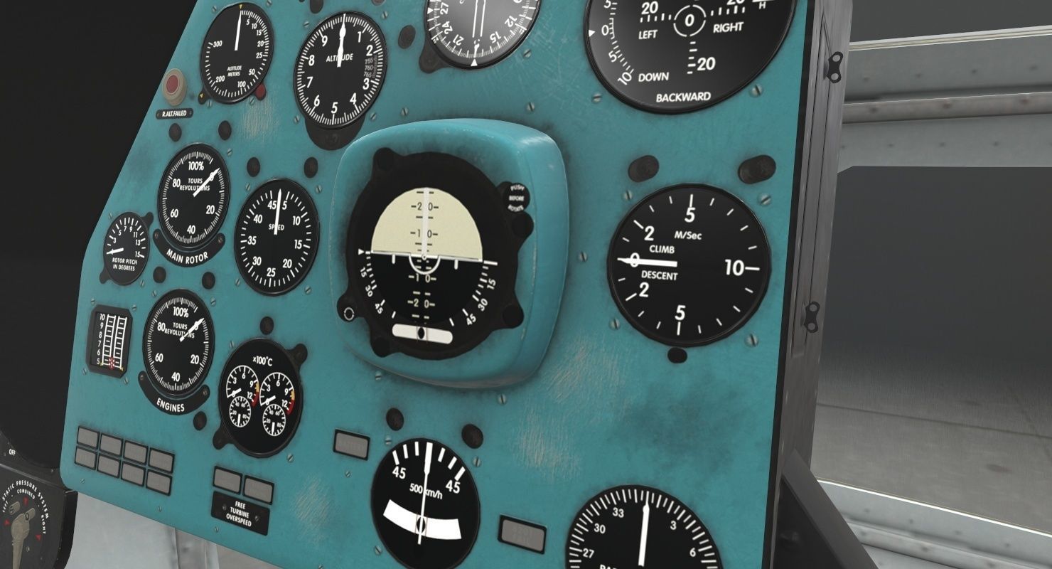 Mi-17 Slovak Air Force Animated Low-poly 3D model_45
