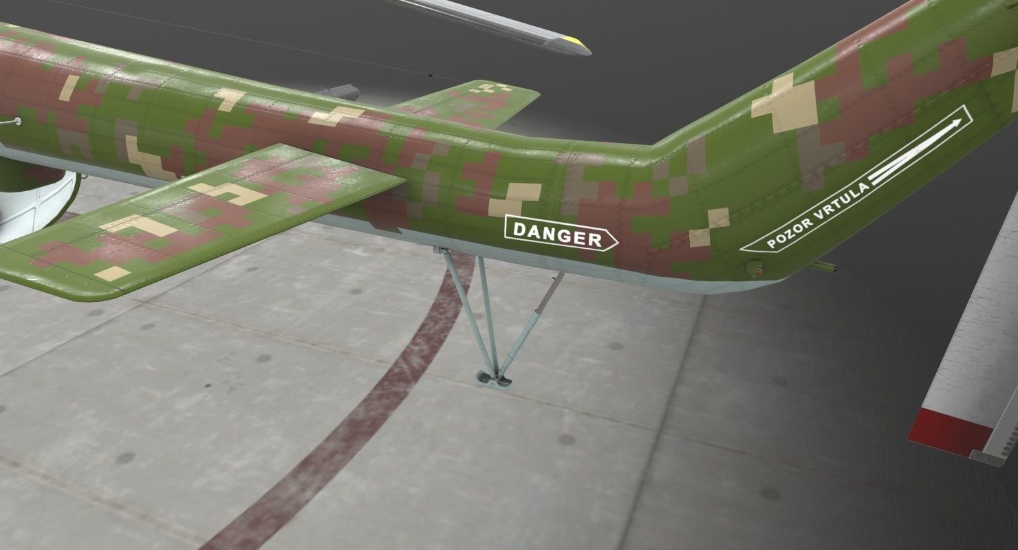 Mi-17 Slovak Air Force Animated Low-poly 3D model_23