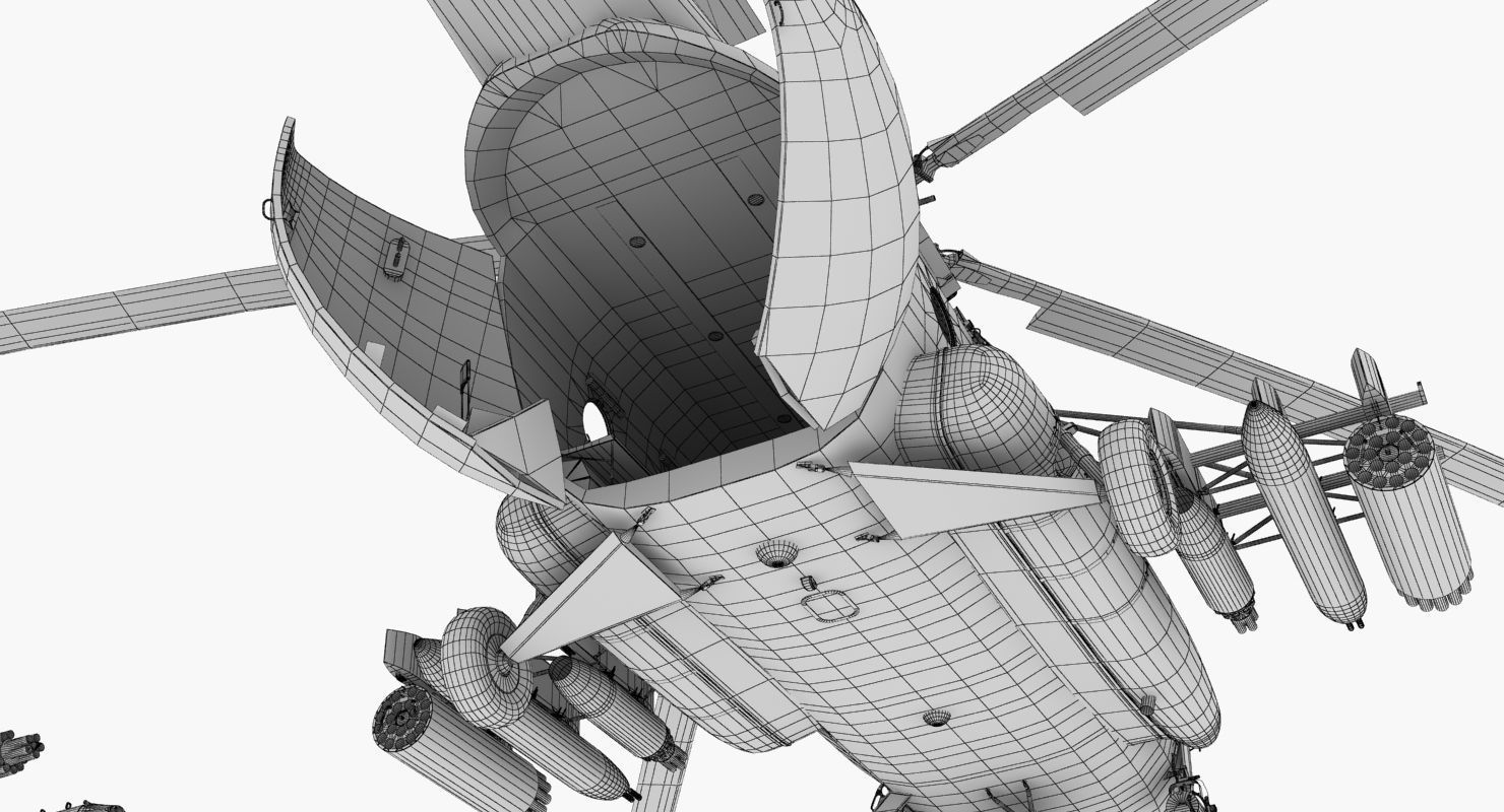 Mi-17 Slovak Air Force Animated Low-poly 3D model_71
