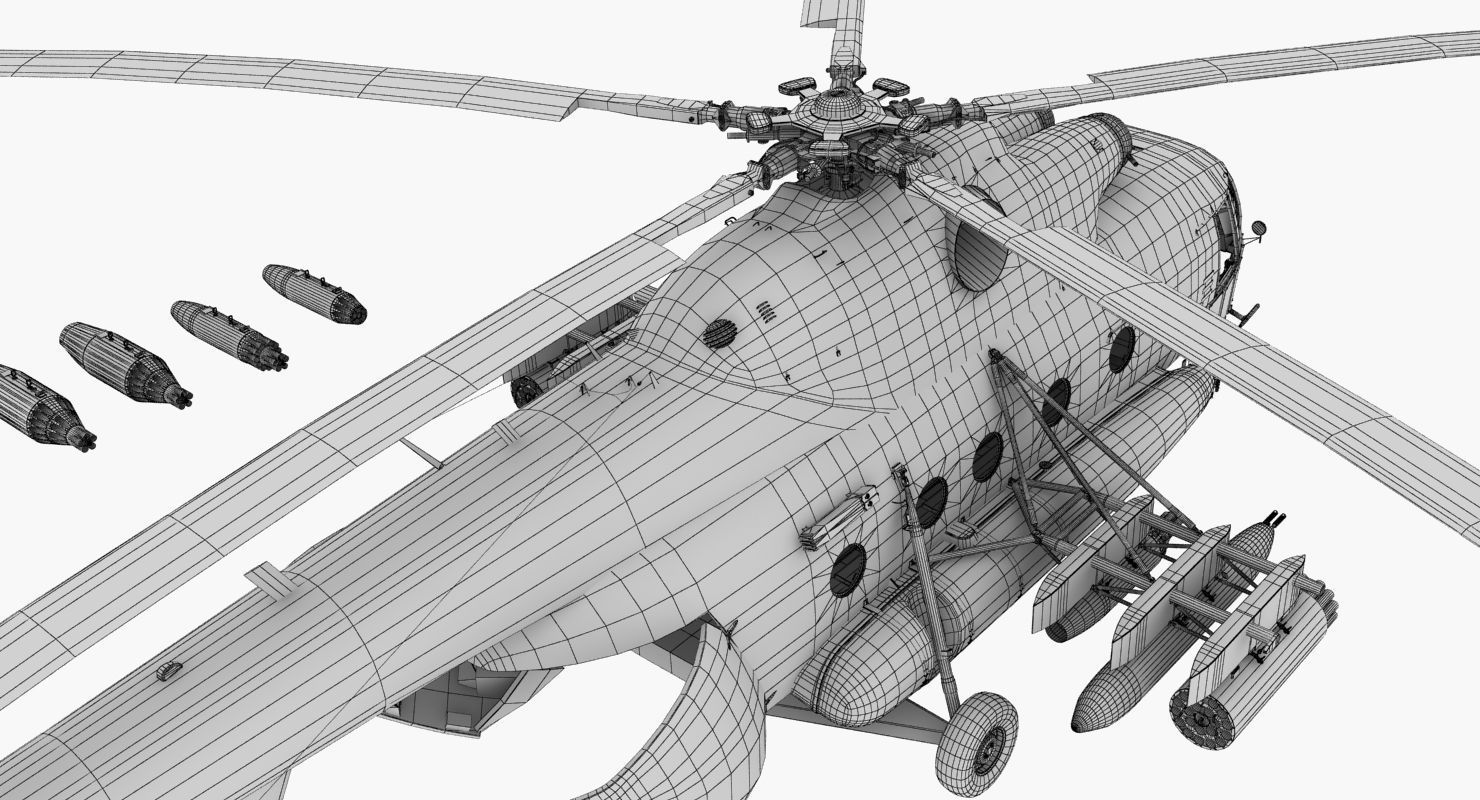 Mi-17 Slovak Air Force Animated Low-poly 3D model_68