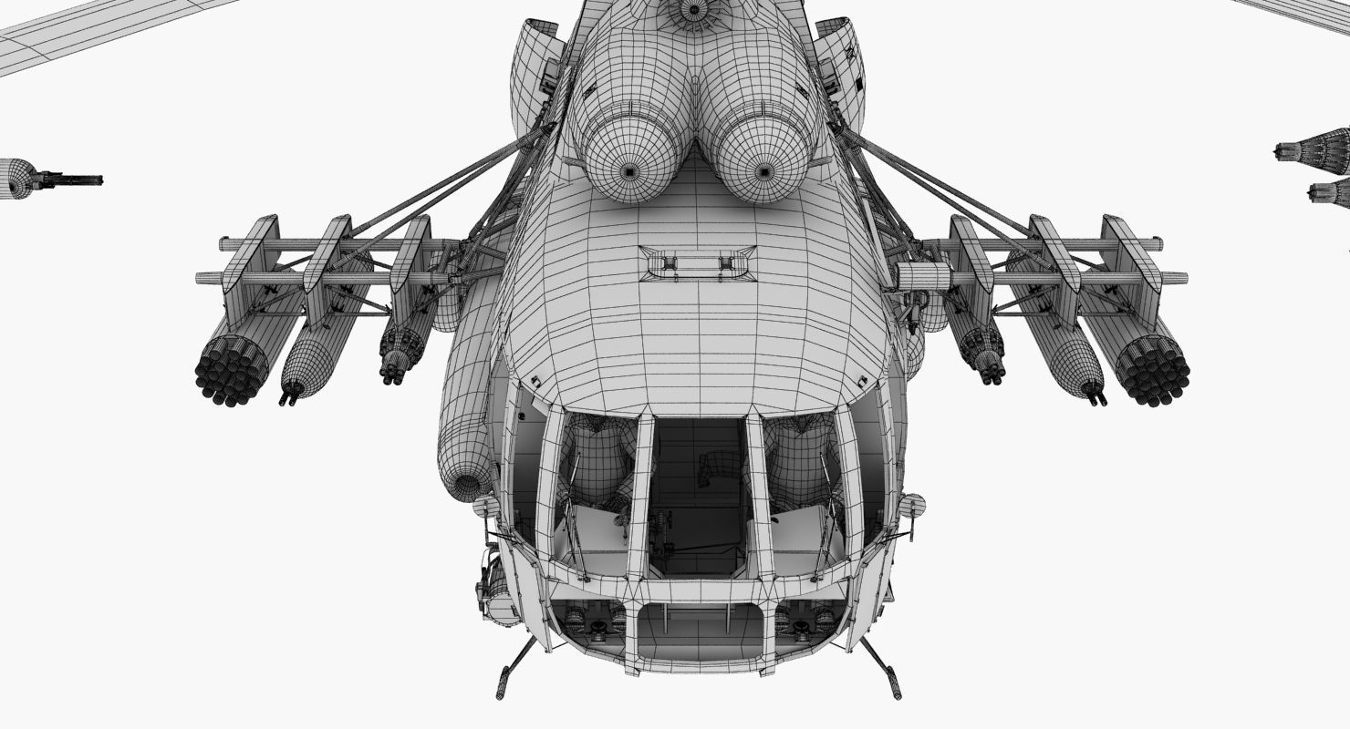 Mi-17 Slovak Air Force Animated Low-poly 3D model_72