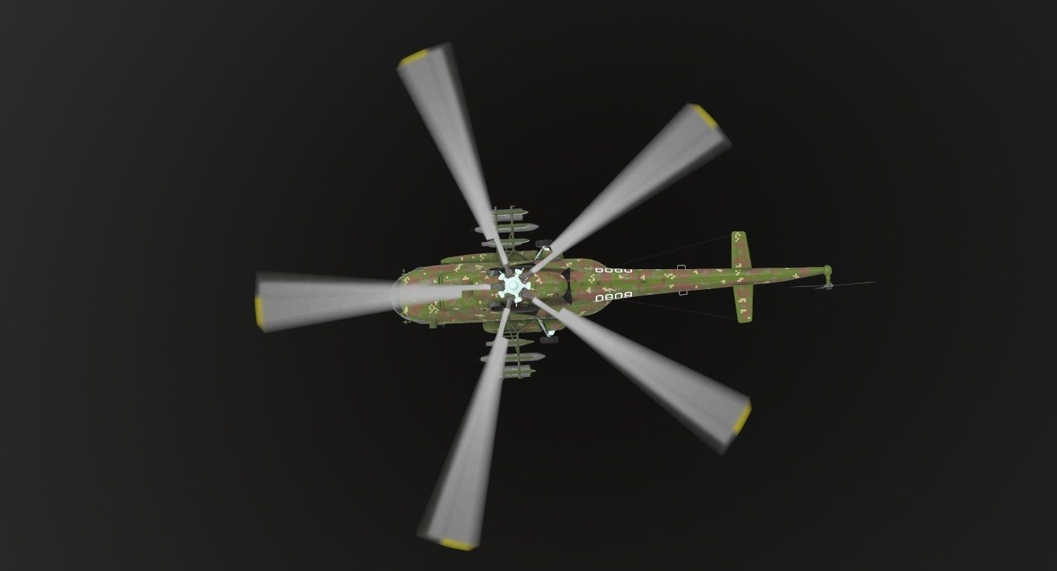 Mi-17 Slovak Air Force Animated Low-poly 3D model_12