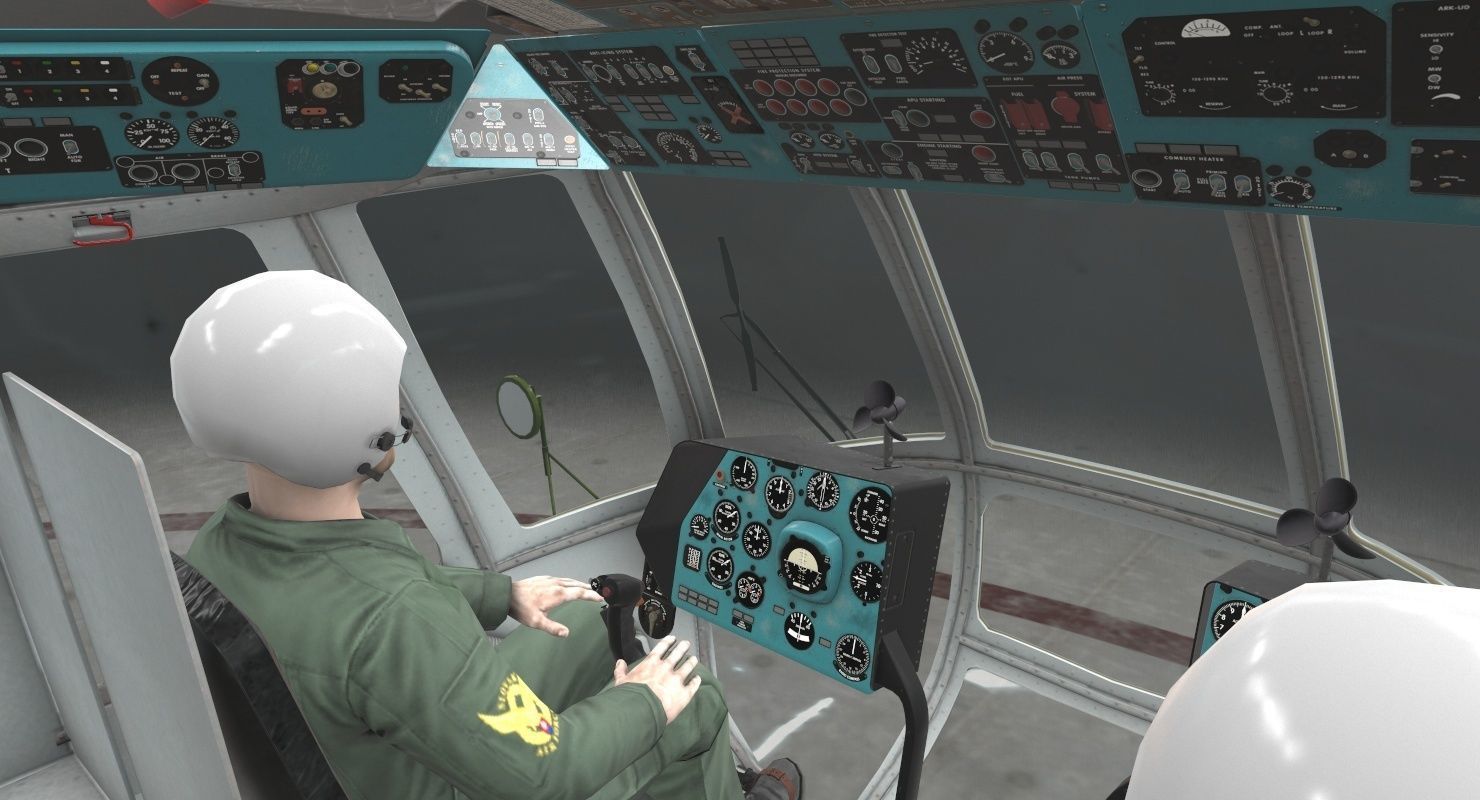 Mi-17 Slovak Air Force Animated Low-poly 3D model_42