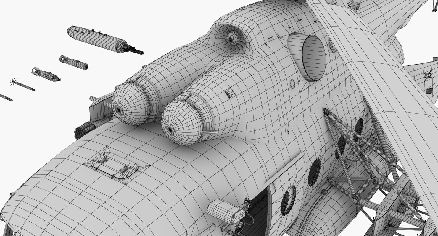 Mi-17 Slovak Air Force Animated Low-poly 3D model_76