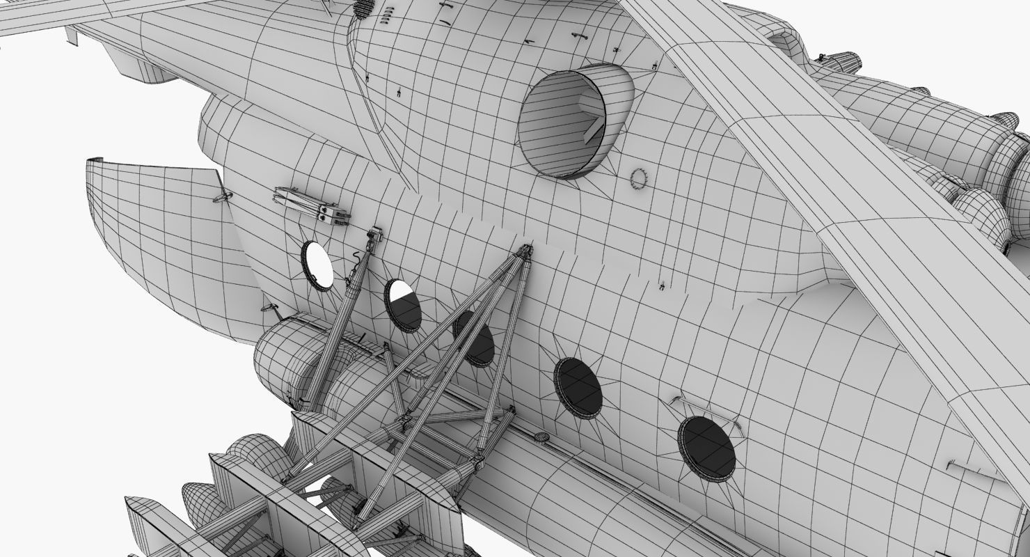 Mi-17 Slovak Air Force Animated Low-poly 3D model_73