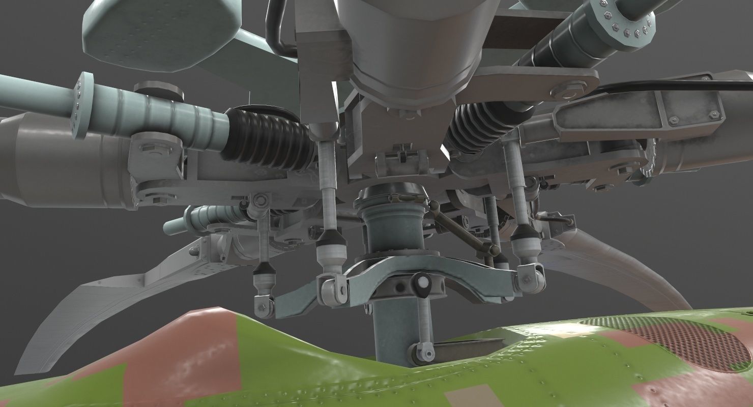 Mi-17 Slovak Air Force Animated Low-poly 3D model_39