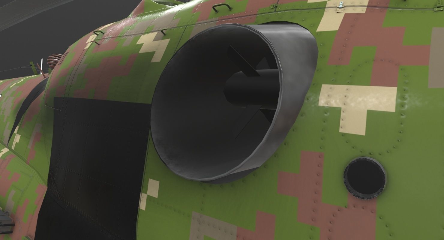 Mi-17 Slovak Air Force Animated Low-poly 3D model_40