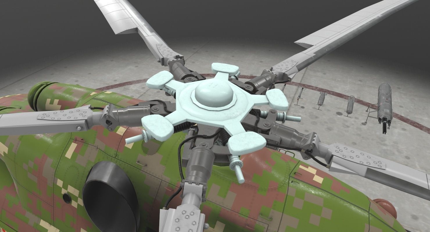 Mi-17 Slovak Air Force Animated Low-poly 3D model_37