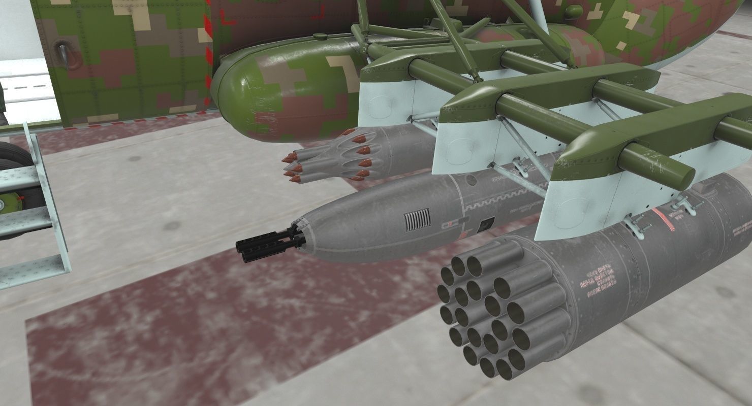Mi-17 Slovak Air Force Animated Low-poly 3D model_20