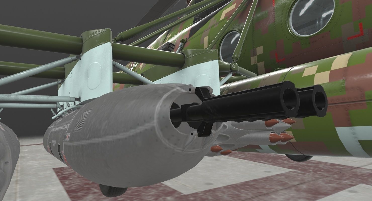 Mi-17 Slovak Air Force Animated Low-poly 3D model_54