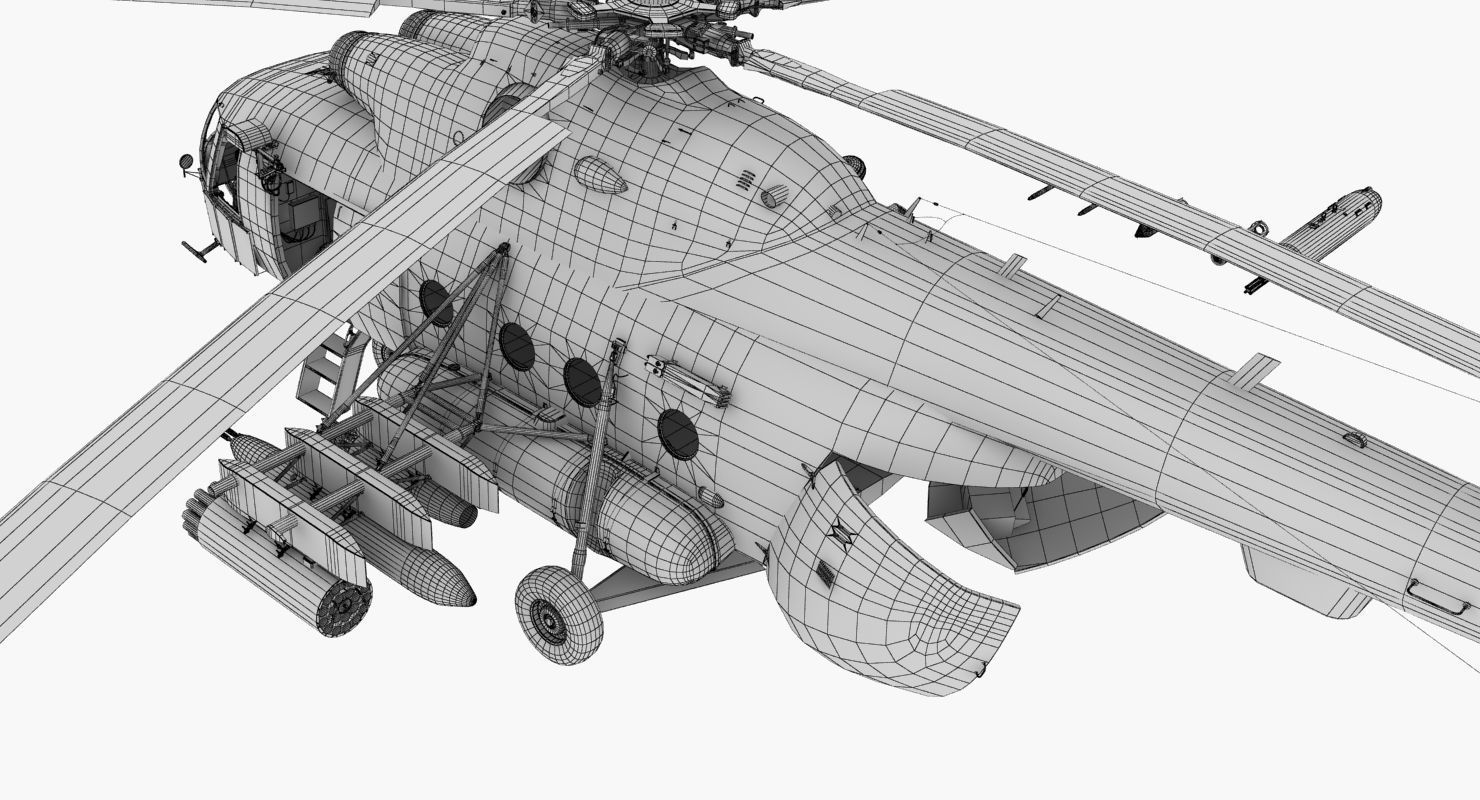 Mi-17 Slovak Air Force Animated Low-poly 3D model_69
