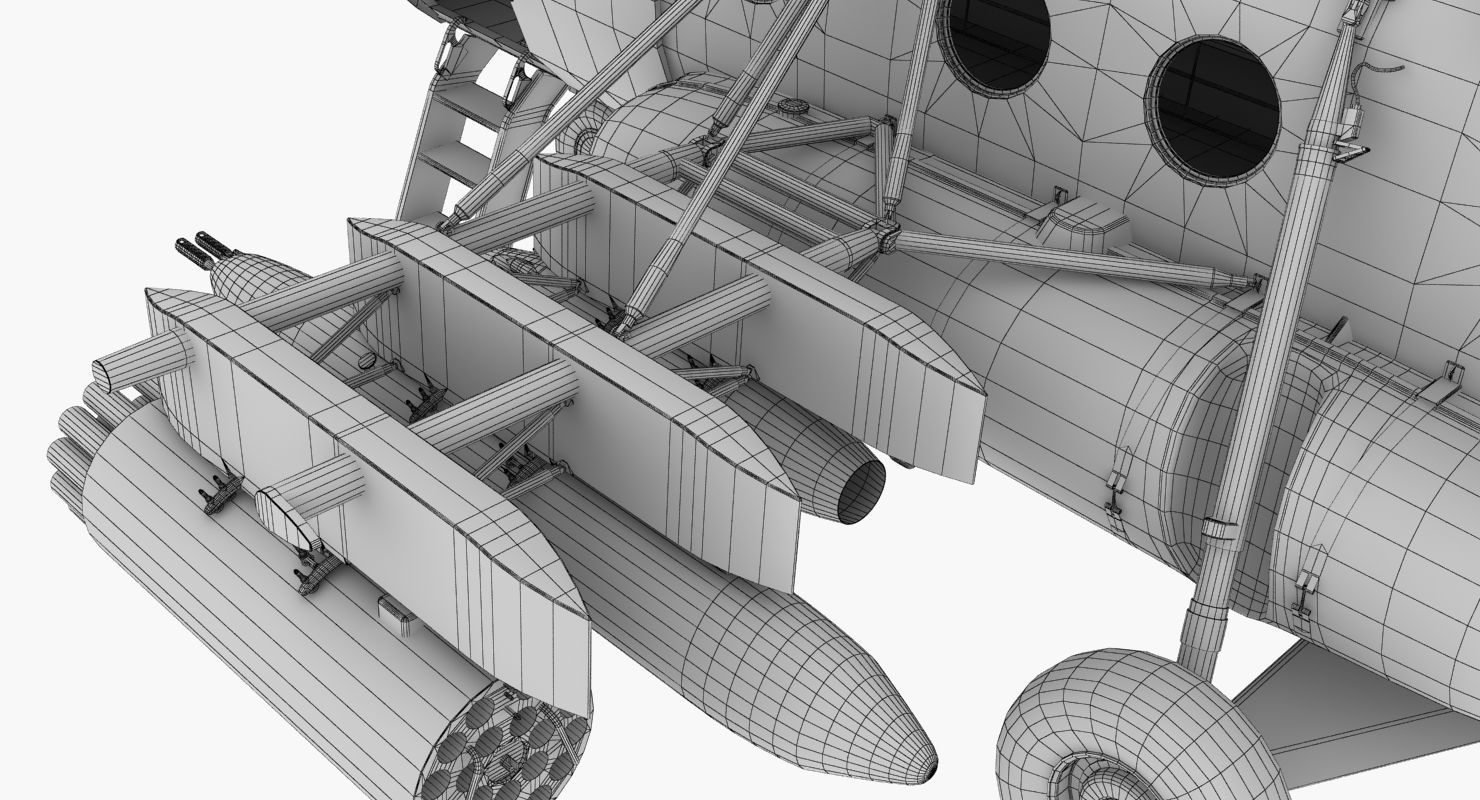 Mi-17 Slovak Air Force Animated Low-poly 3D model_78