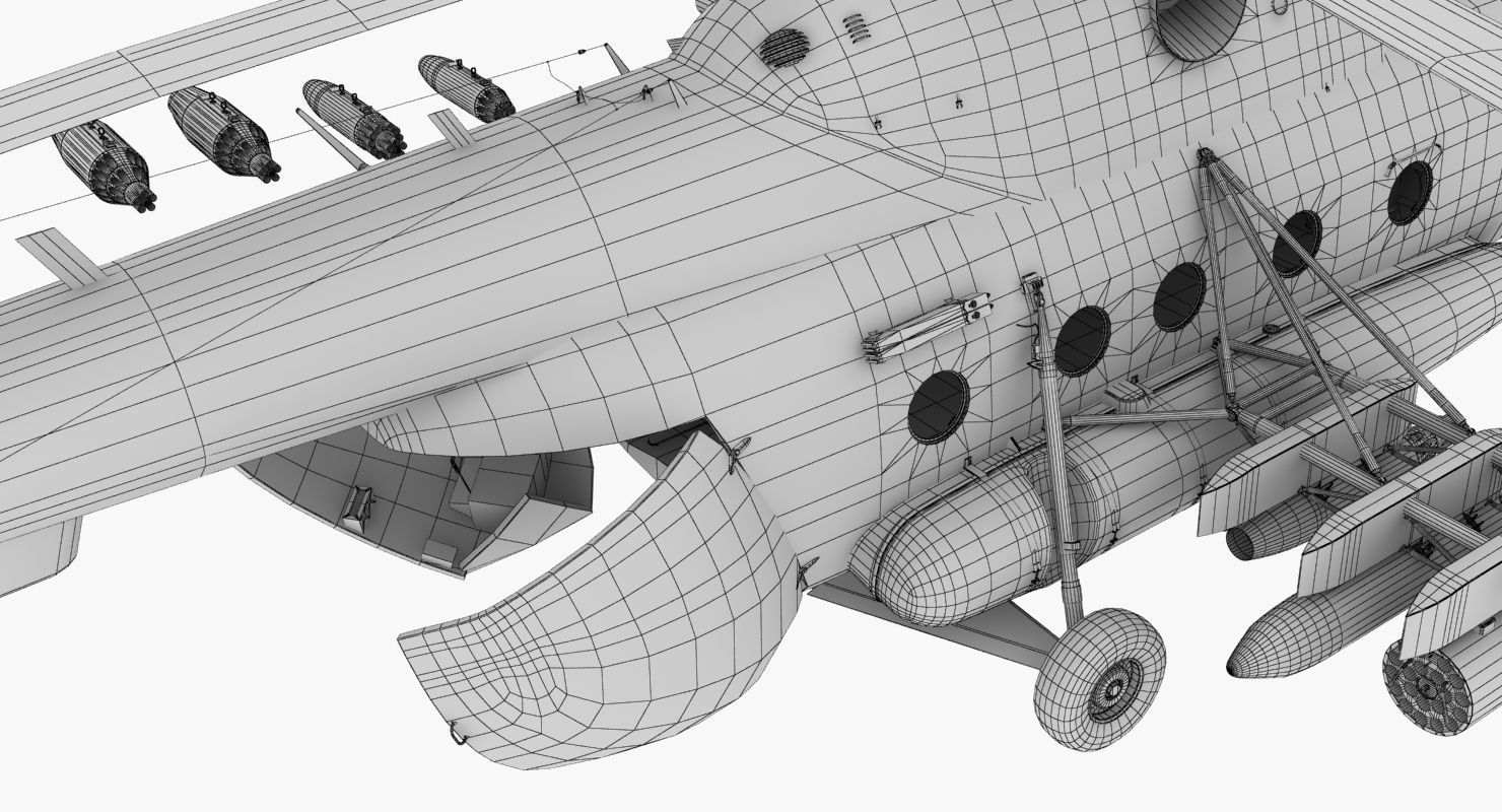 Mi-17 Slovak Air Force Animated Low-poly 3D model_74