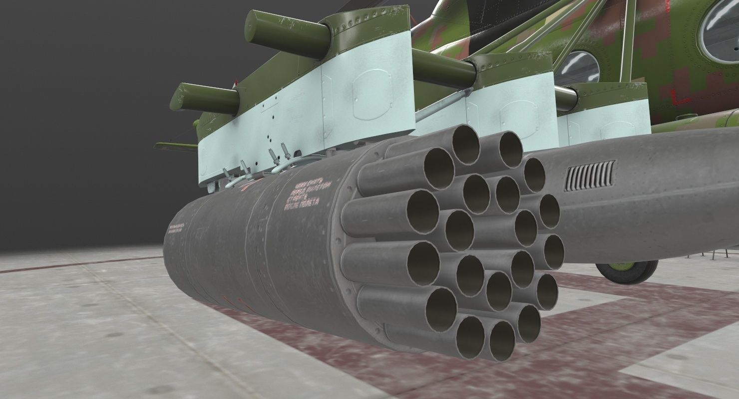 Mi-17 Slovak Air Force Animated Low-poly 3D model_53