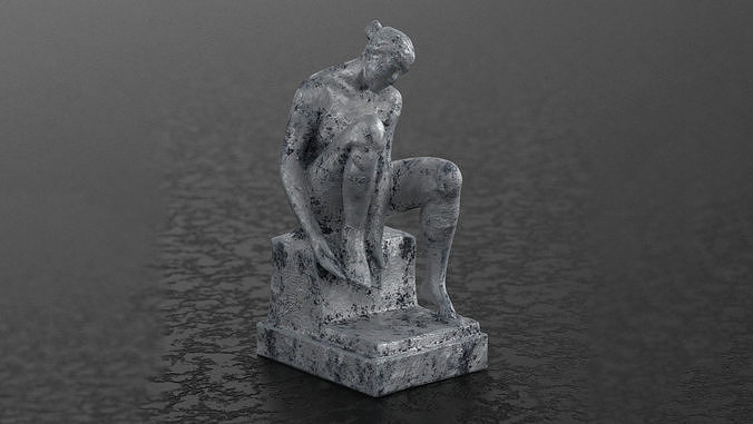 Statue Parliment Bern 3D model
