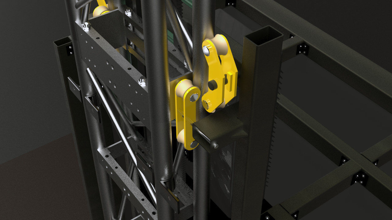 elevator machine stand 3D model_2