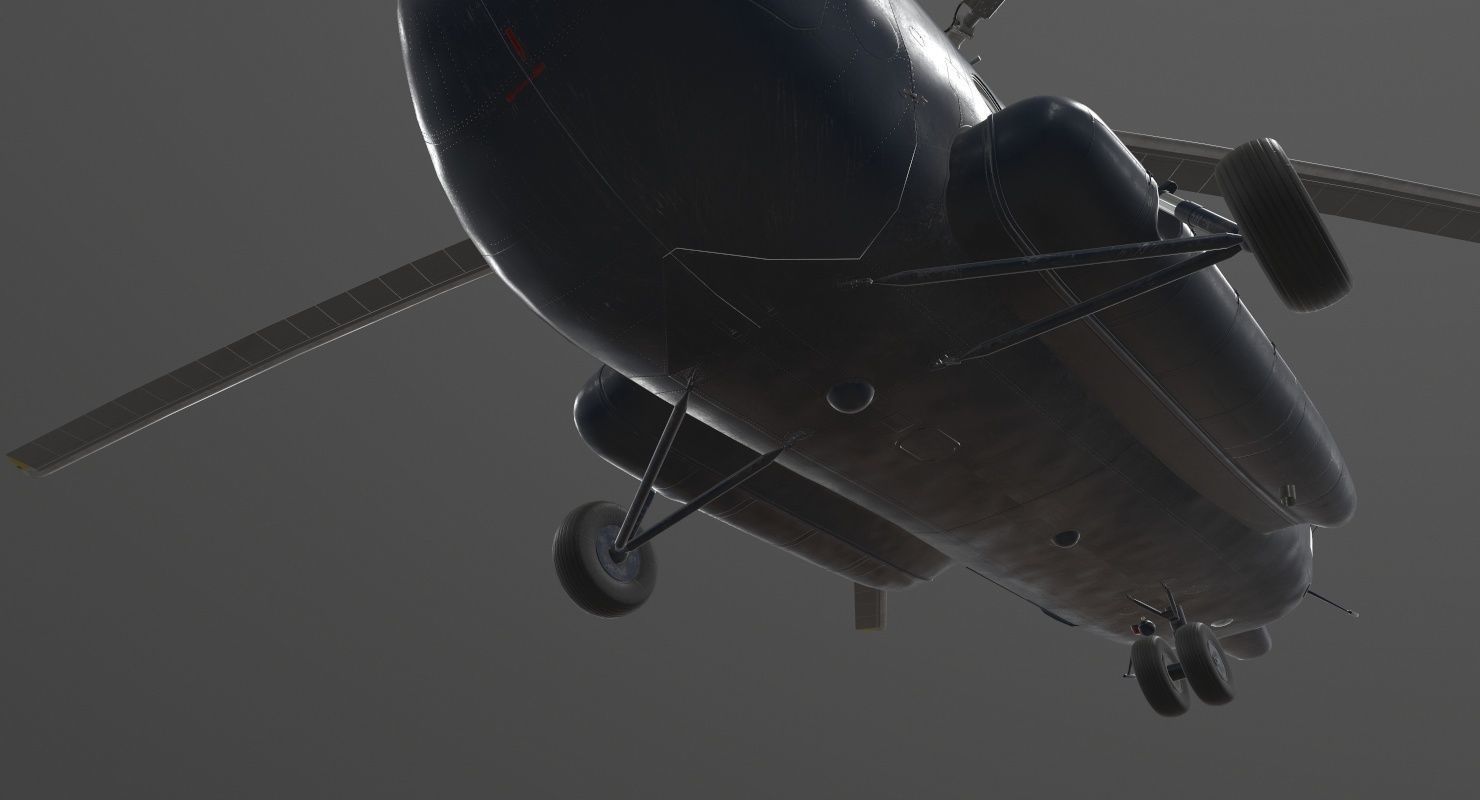 Mi-17 Mexican Police Low-poly 3D model_40