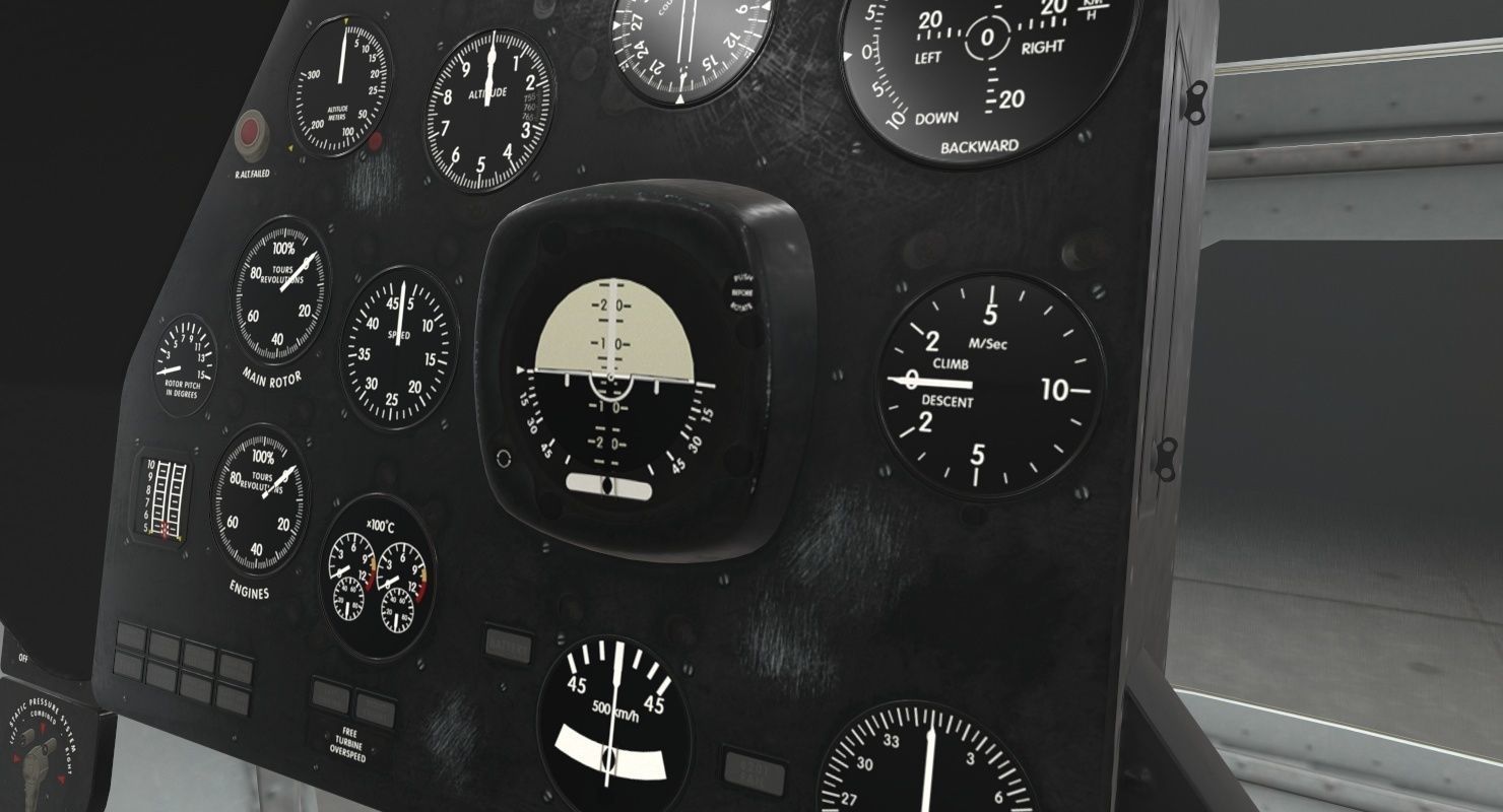 Mi-17 Mexican Police Low-poly 3D model_34