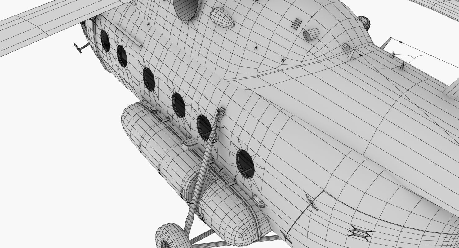 Mi-17 Mexican Police Low-poly 3D model_53