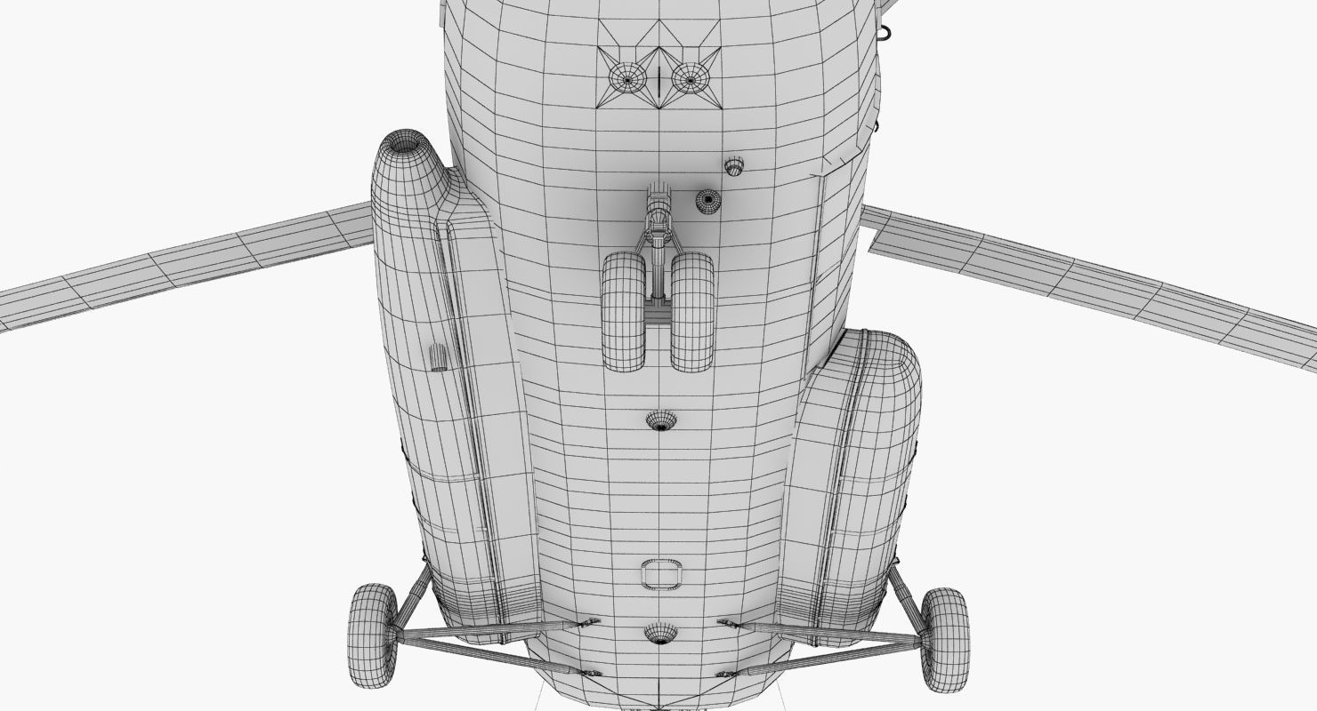 Mi-17 Mexican Police Low-poly 3D model_57