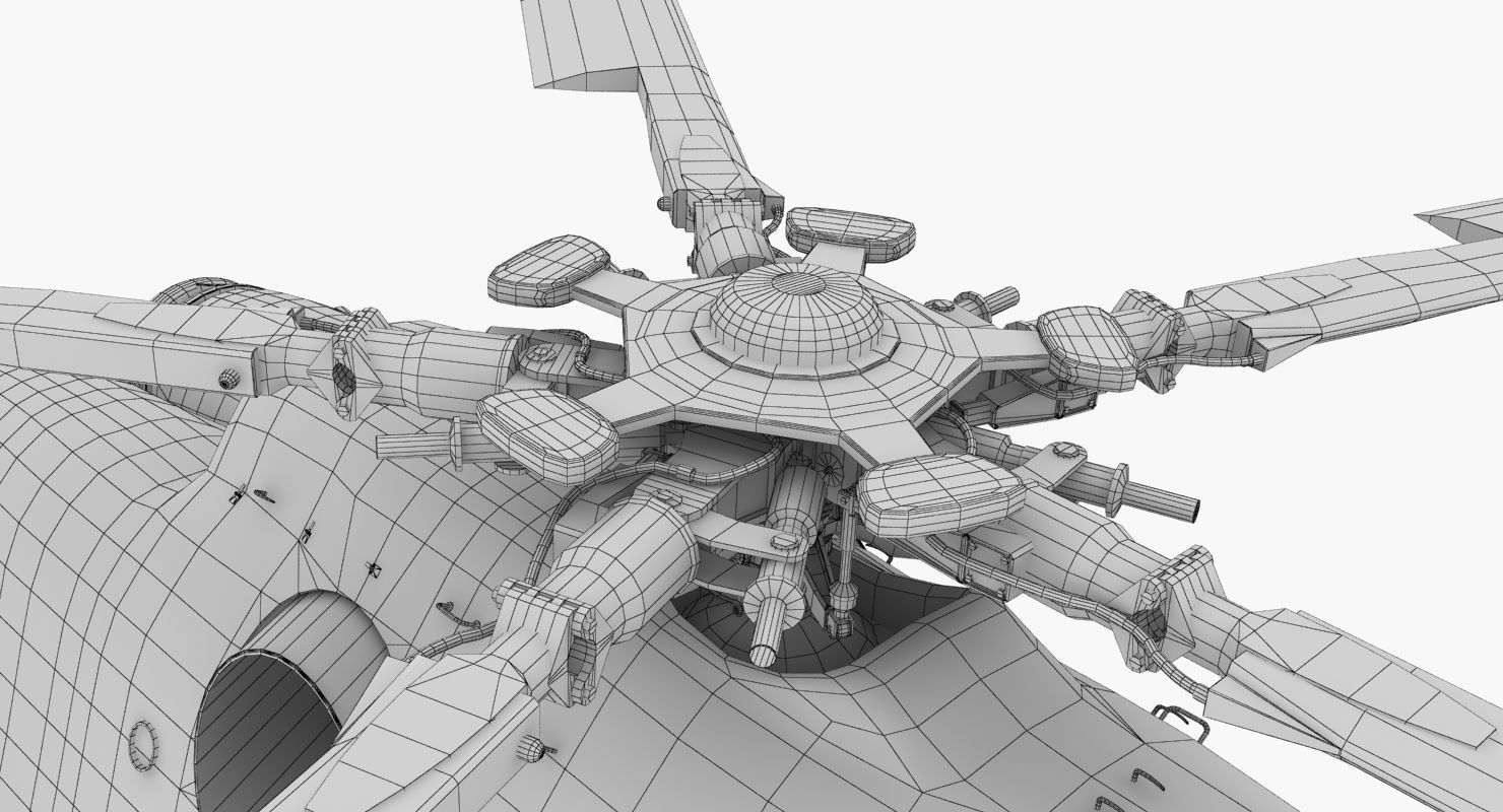 Mi-17 Mexican Police Low-poly 3D model_59