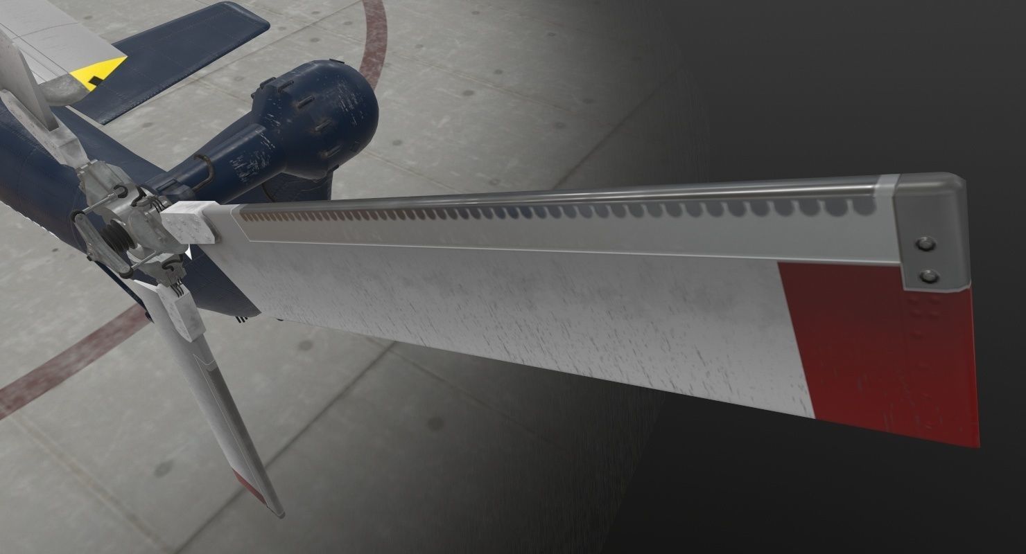 Mi-17 Mexican Police Low-poly 3D model_24