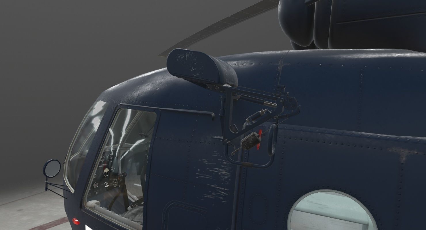 Mi-17 Mexican Police Low-poly 3D model_44