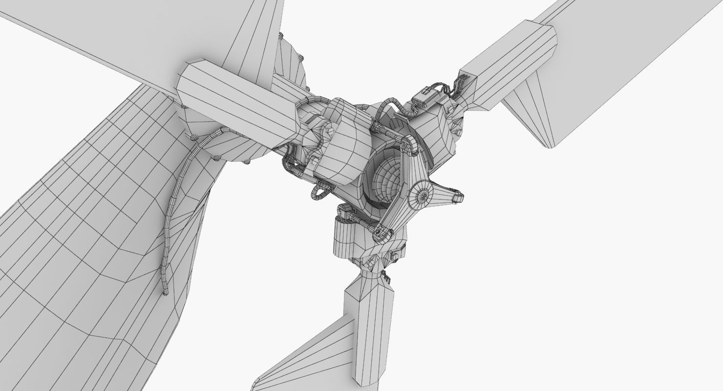 Mi-17 Mexican Police Low-poly 3D model_60