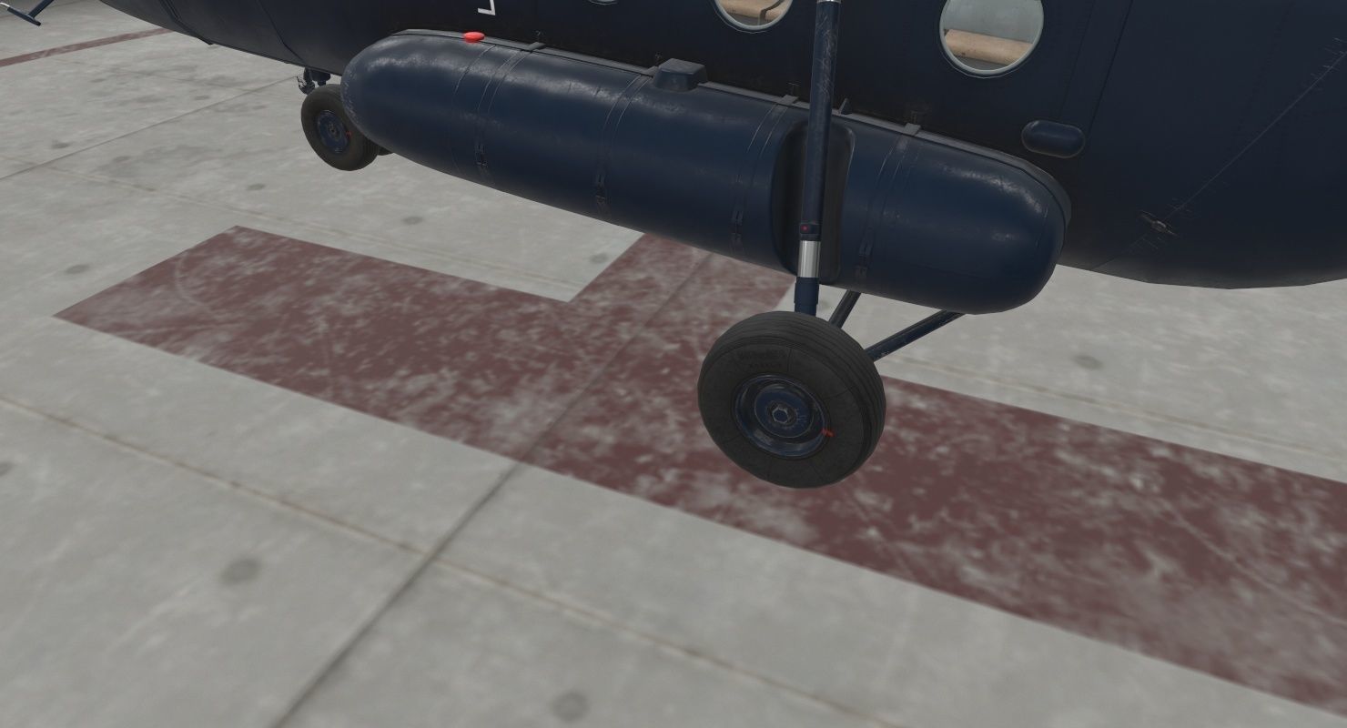 Mi-17 Mexican Police Low-poly 3D model_10