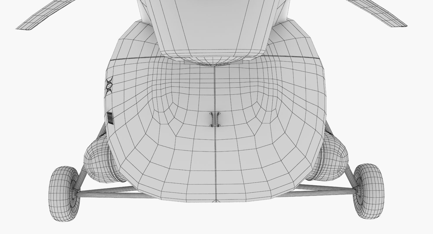 Mi-17 Mexican Police Low-poly 3D model_58