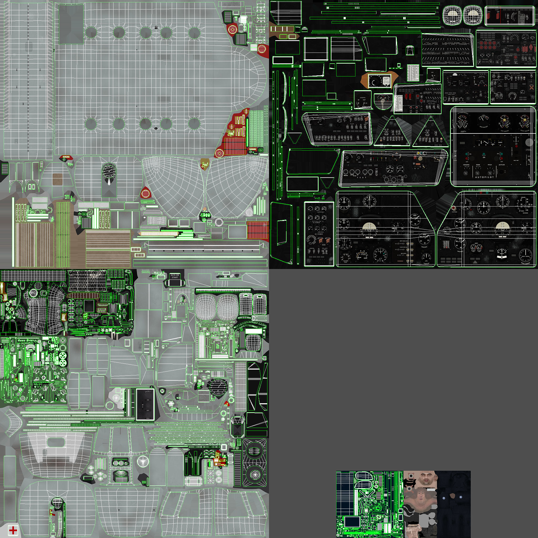Mi-17 Mexican Police Low-poly 3D model_62