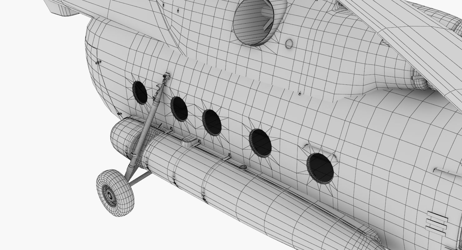 Mi-17 Mexican Police Low-poly 3D model_51